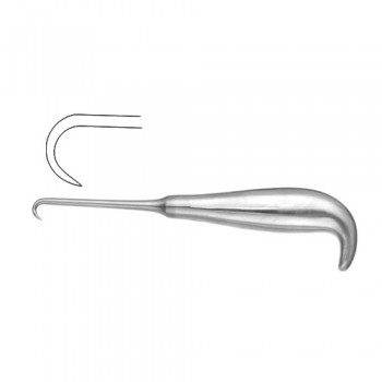 Dingman Bone Hook Stainless Steel, 20 cm - 8" Tip Size 20 mm